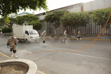 Minagri y sector agroexportador suman esfuerzos en campa帽a de desinfecci贸n frente al coronavirus