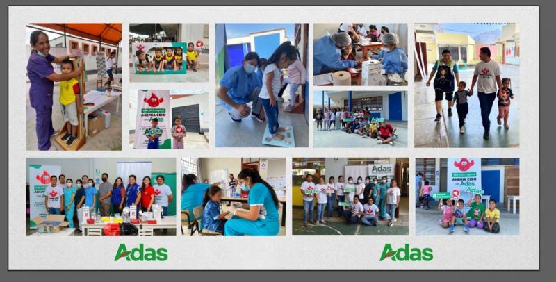 ADAS hace tamizaje a 5.000 niños en su programa "Anemia Cero" en La Libertad