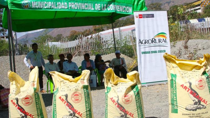 Agro Rural inicia la comercialización de  870 toneladas de guano de las islas en Cusco