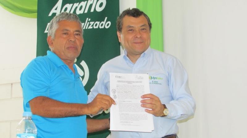 AGROBANCO Y GOBIERNO REGIONAL DE SAN MARTÍN FIRMAN CONVENIOS
