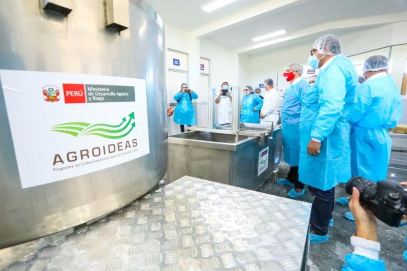 Agroideas aprobó 262 planes de negocio de la cadena productiva de leche en favor de 8 mil productores