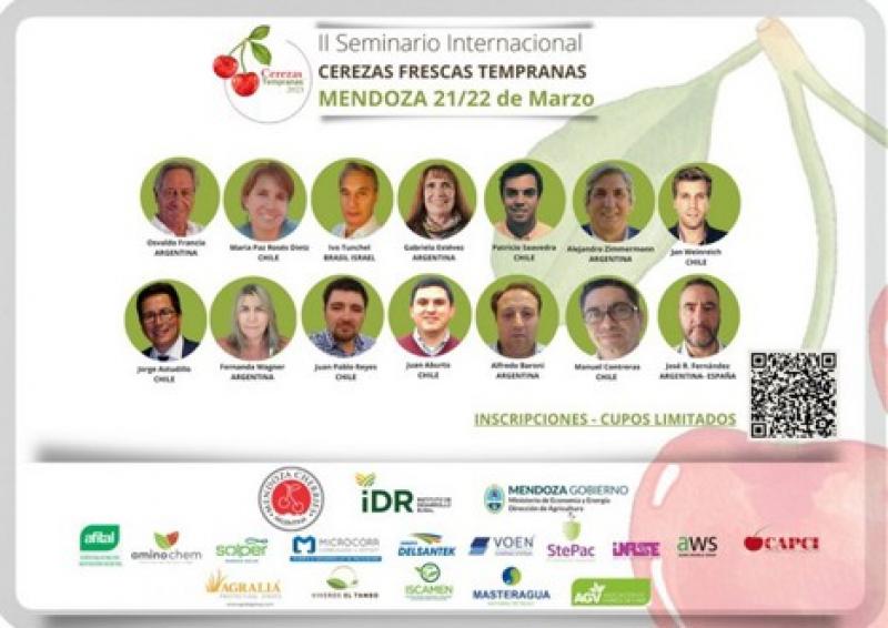 Argentina: Mendoza será sede del 2.º Seminario Internacional de Cerezas Frescas Tempranas