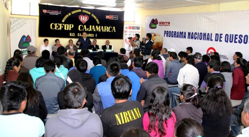 CAJAMARCA: INAUGURAN PRIMER CENTRO DE CAPACITACIÓN  PARA ELABORACIÓN DE QUESOS MADURADOS