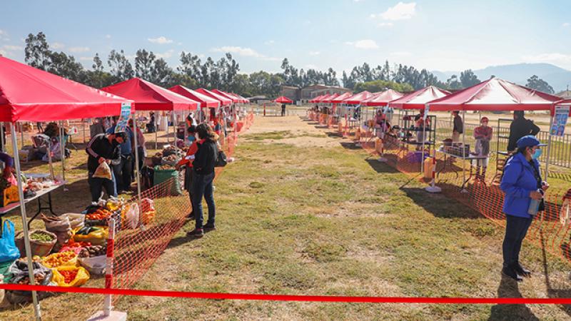 Cajamarca: Produce destina más de S/ 200 mil en implementación de dos mercados temporales