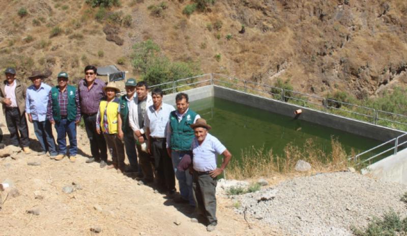 Canta: entregan reservorio de agua para beneficiar actividades agrícolas de 500 pobladores