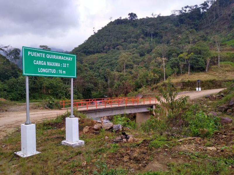 Carretera La Jalca-Nueva Esperanza mejorará tránsito y comercio agrícola en Amazonas
