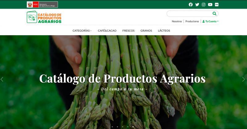 Catálogo Virtual del Midagri expone actualmente 580 productos agrarios provenientes de 243 pequeños productores de 23 regiones del país