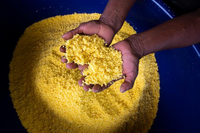 Comunidad indígena Ticuna vendió más de 700 kilos de fariña “Amarillita” durante Expoamazónica 2019