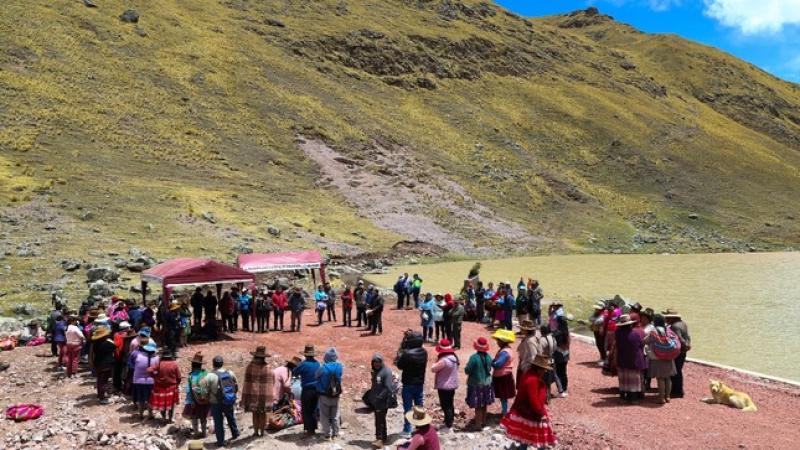 Cusco: Fondo Sierra Azul construye 23 qochas en Canchis