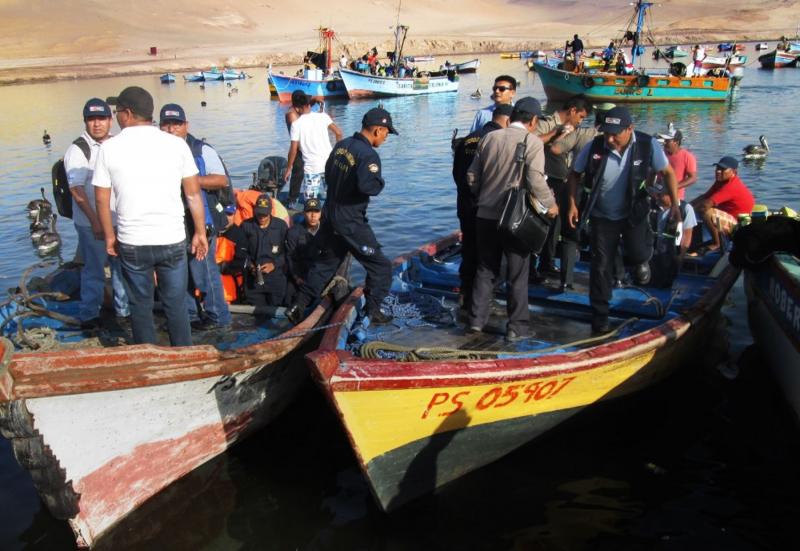 DESBARATAN EXPLOTACIÓN ACUÍCOLA ILEGAL EN RESERVA NACIONAL DE PARACAS