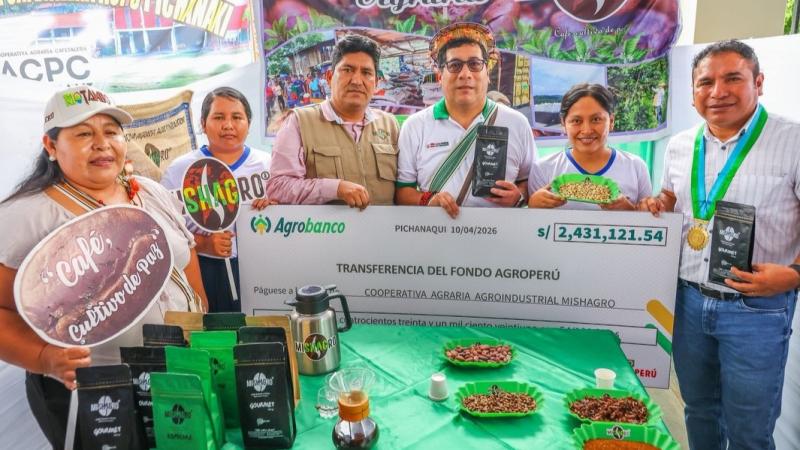 Destinan más de S/ 31 millones para impulsar la producción de café y cacao en la Selva Central