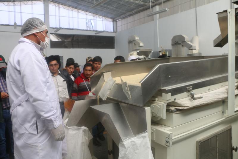 DRA Huancavelica inauguró Planta de procesamiento de Cereales en  Acostambo