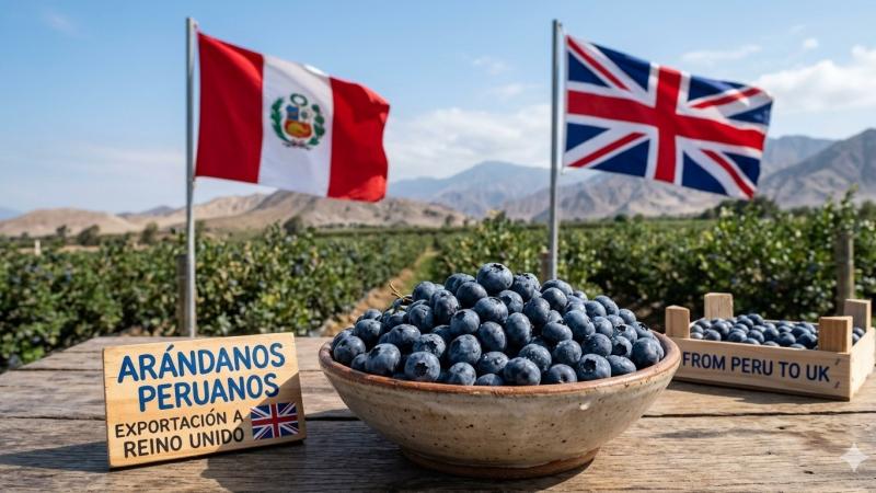El Reino Unido consolida su posición como destino clave para el arándano peruano