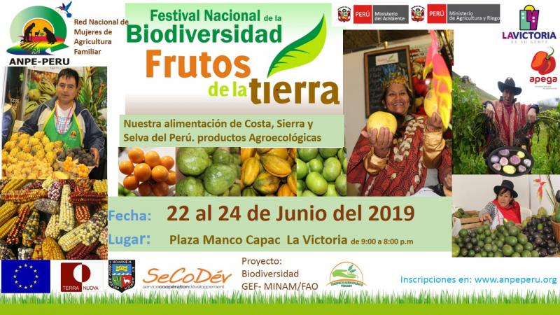 Festival Nacional de la Agrobiodiversidad presentará diversidad de productos de la agricultura familiar con certificación SGP