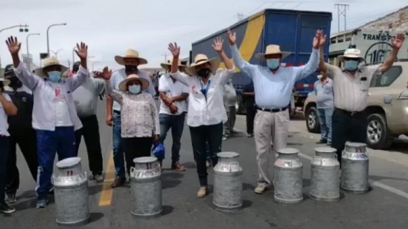 Ganaderos lecheros anuncian movilización en Cajamarca, Arequipa, La Libertad y Lima para mañana