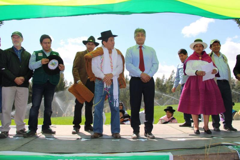 Hernández lanzó Sierra Azul desde Ayacucho y prometió partida de S/ 300 millones en su primera etapa