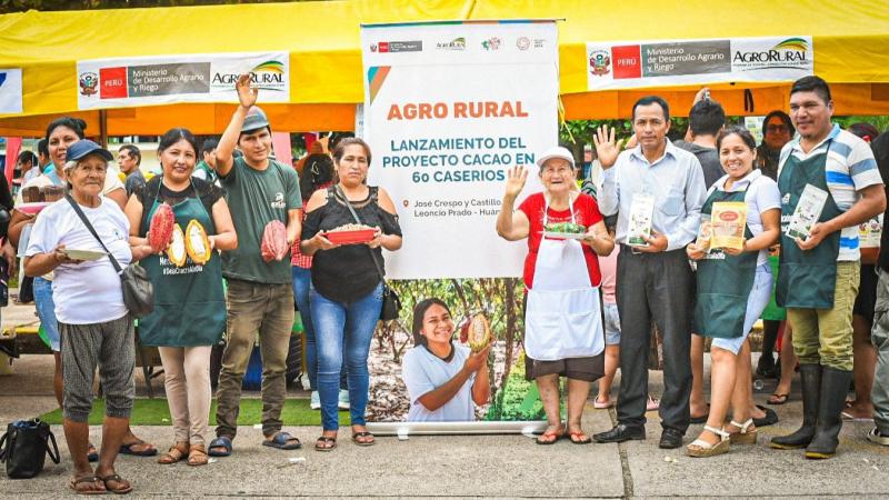 Huánuco: Lanzan proyecto que mejorará y ampliará el servicio de apoyo a 2400 productores cacaoteros