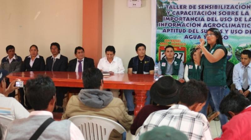 HUÁNUCO: PRODUCTORES SON CAPACITADOS EN USO DE INFORMACIÓN AGROCLIMÁTICA