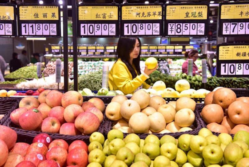 Importaciones de fruta por parte de China aumentó 17.6% en volumen y 18.1% en valor en el primer trimestre del 2022