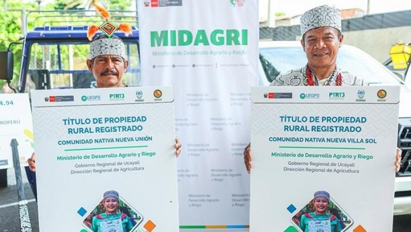 Impulsan titulación, agua y recuperación forestal en favor de productores de Ucayali