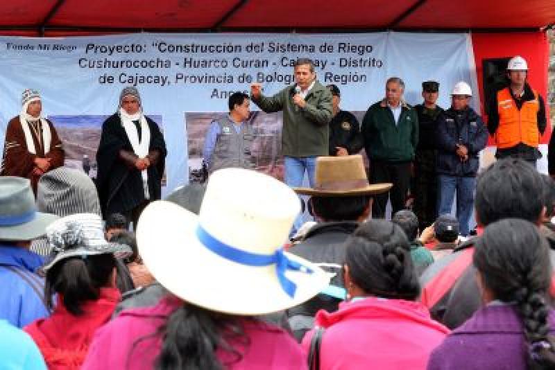 INICIAN CONSTRUCCIÓN DE SISTEMA DE RIEGO EN ANCASH