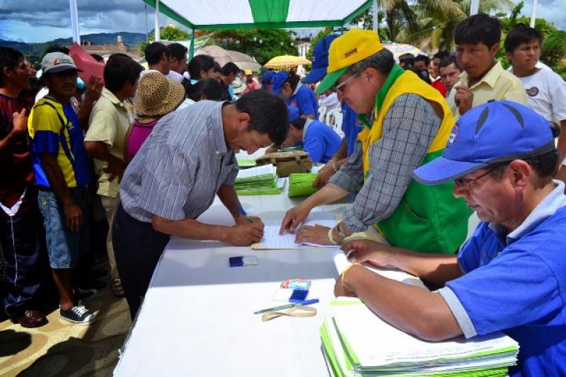 JUNÍN: HOY ENTREGAN 1.300 TÍTULOS DE PROPIEDAD AGRARIA EN SATIPO