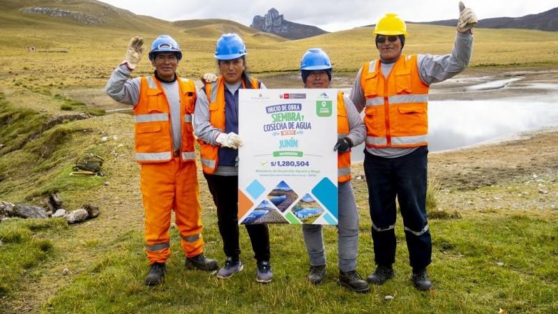 Junín: Impulsan siembra y cosecha de agua para fortalecer la seguridad hídrica