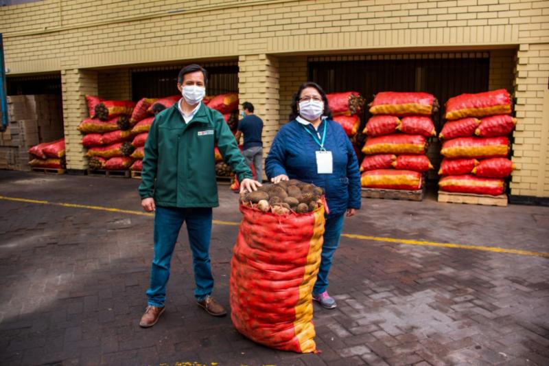 Junín: Productores comercializan cinco toneladas de papa sin intermediarios