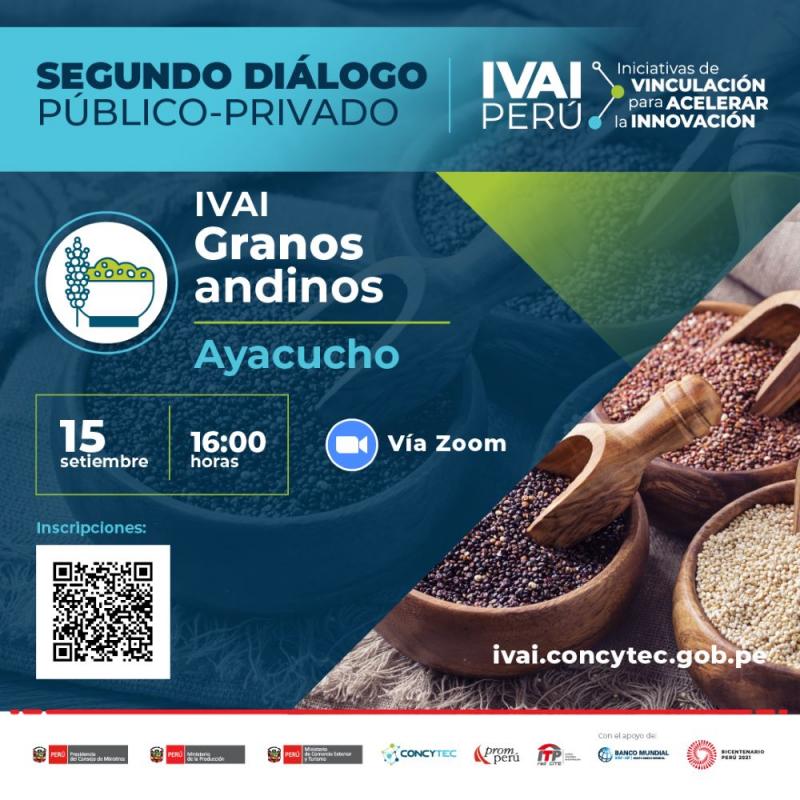 Mañana se realizará el segundo diálogo público-privado de la iniciativa de vinculación para acelerar la innovación de granos andinos