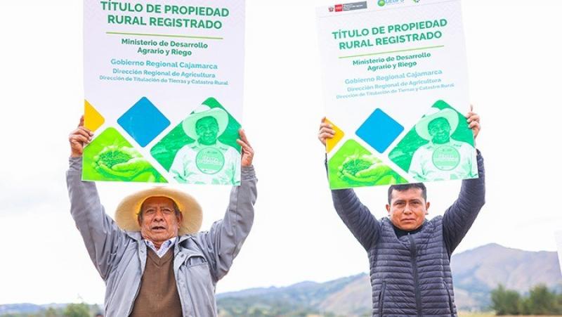 Midagri proyecta entregar 40 mil títulos de propiedad rural al 2026