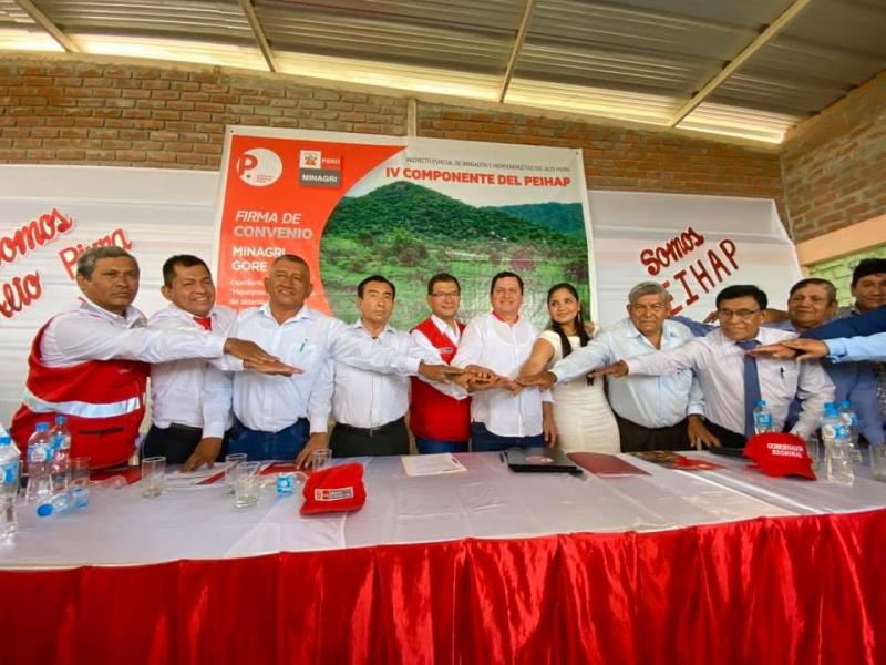 Minagri y Gore Piura firman convenio para impulsar infraestructura hidráulica de proyecto Alto Piura