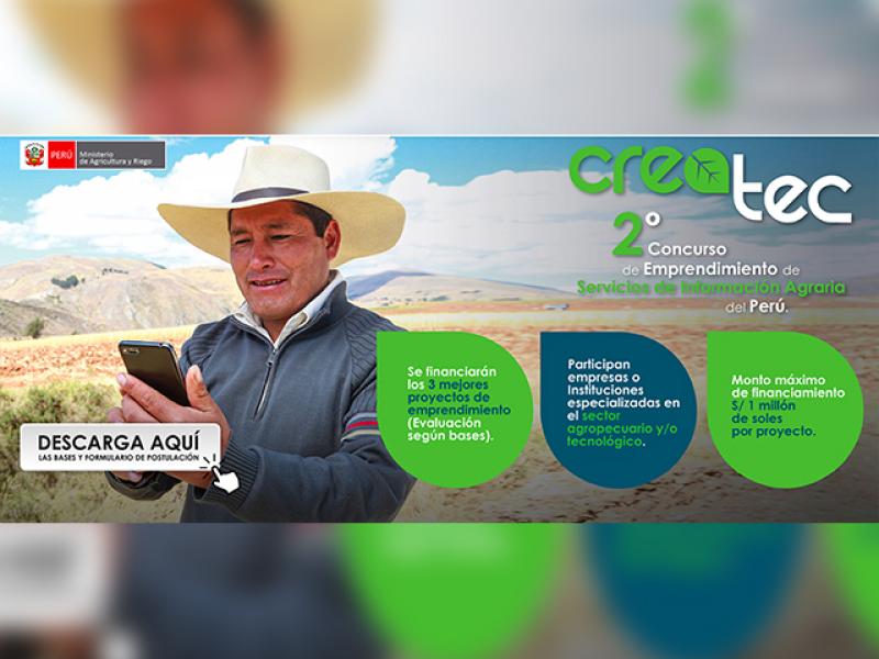 Otorgarán hasta S/ 1 millón para cofinanciar proyectos informativos dirigidos a pequeños agricultores en Piura, Junín y San Martín