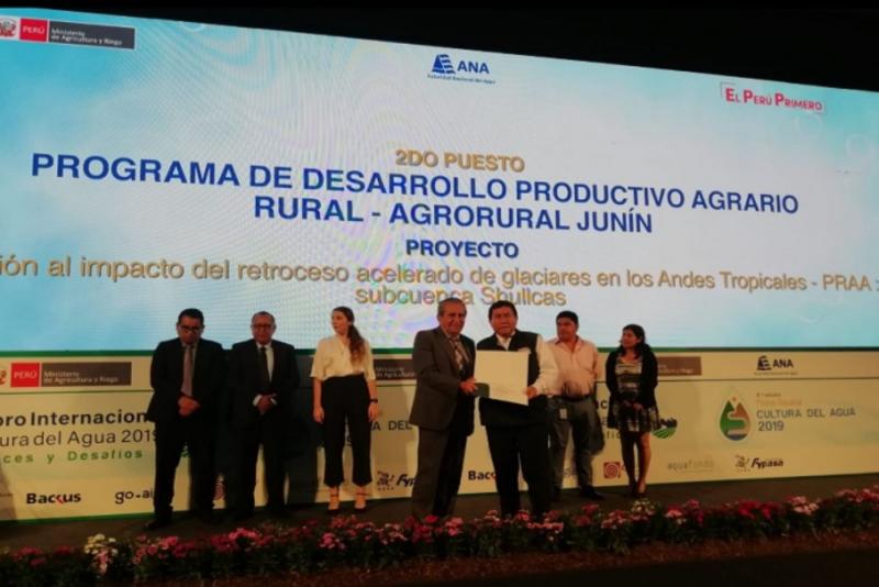 Premian proyecto de Agro Rural que promueve cuidado del agua en Junín