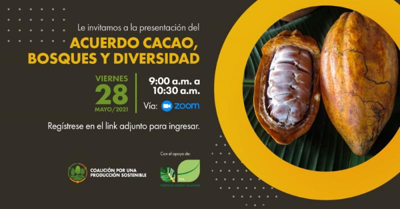 Presentarán Acuerdo Cacao, Bosques y Diversidad