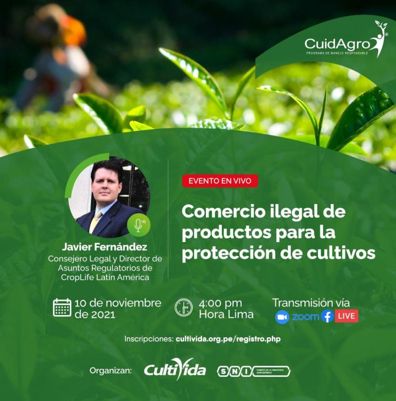 Realizan hoy webinar sobre “Comercio ilegal de productos para la protección de cultivos”