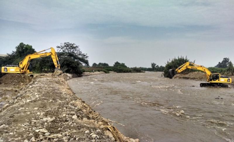 REFUERZAN LABORES DE PREVENCIÓN EN PIURA PARA PROTEGER ZONAS AGRÍCOLAS