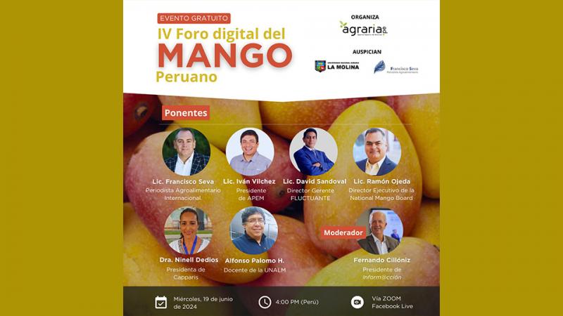 Se viene el Cuarto Foro Digital del Mango de Perú
