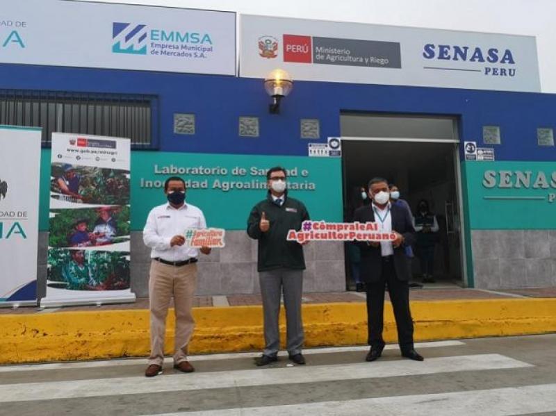 Senasa implementa laboratorio para vigilancia sanitaria de alimentos en Gran Mercado Mayorista de Lima