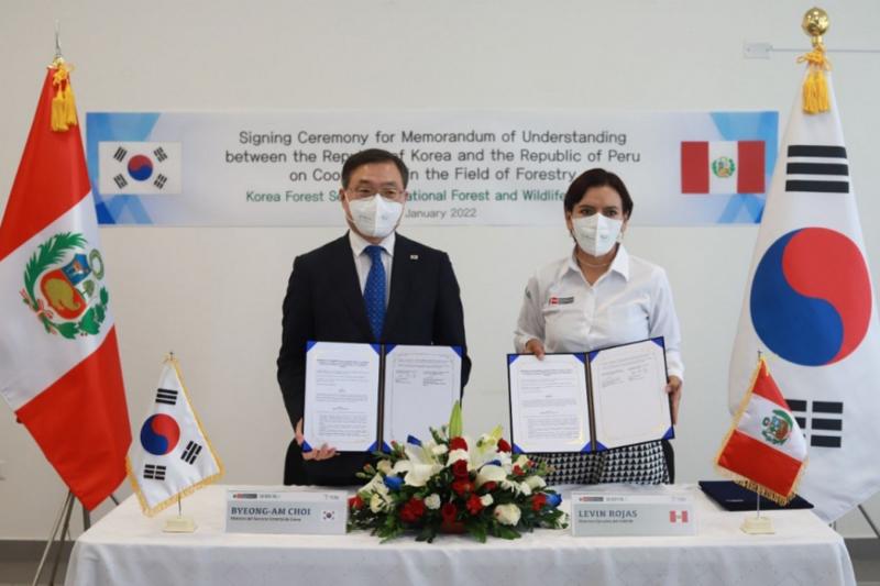 Serfor y Servicio Forestal de Corea impulsarán la cooperación en el sector forestal