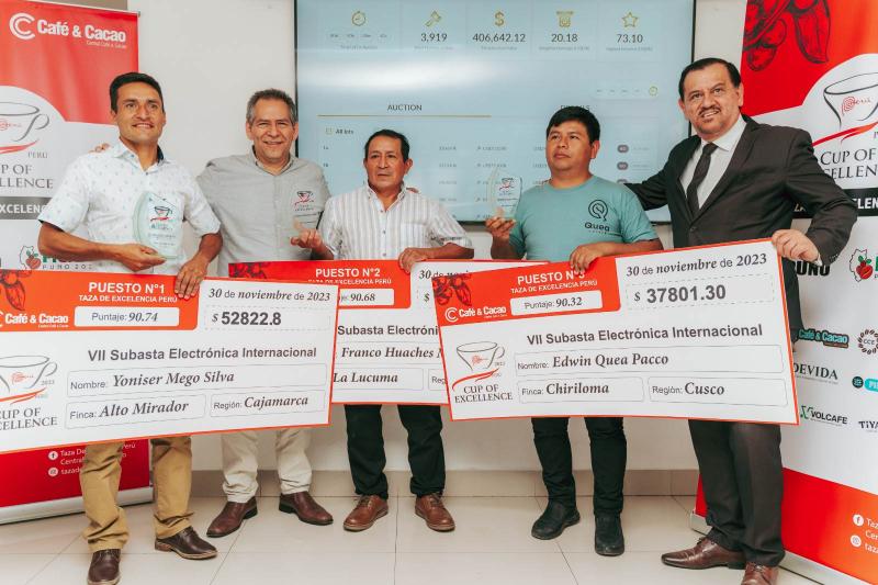 Taza de Excelencia Perú 2023: Los 30 mejores cafés de especialidad del Perú recaudaron en conjunto US$ 431.106 en subasta internacional