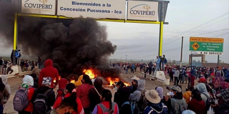 Violenta jornada de protestas en Ica contra la Ley de Promoción Agraria