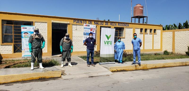 Virú realiza campañas de fumigación y desinfección en seis regiones del país para combatir el Covid-19
