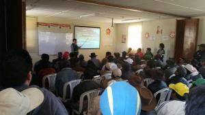 CAPACITAN A PRODUCTORES DE AYACUCHO EN CULTIVO DE QUINUA