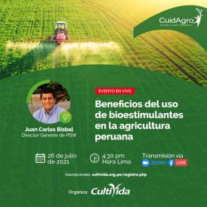 CultiVida organiza el webinar “Beneficios del uso de bioestimulantes en la agricultura peruana”