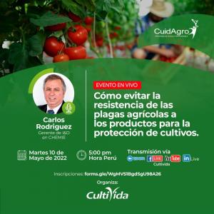CultiVida realiza webinar “Cómo evitar la resistencia de las plagas agrícolas a los productos para la protección de cultivos”