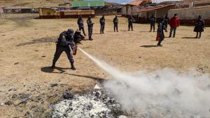 Cusco: comuneros se capacitan en tambos para prevenir incendios forestales