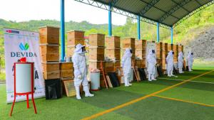 Devida entrega 220 colmenas a apicultores del VRAEM