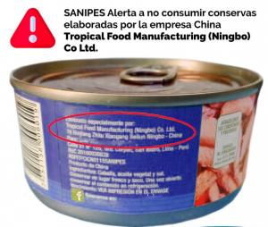Emiten alerta en Perú por lote de conservas chinas con parásitos
