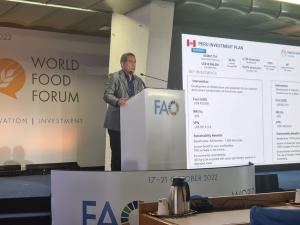 Gobierno Regional de Cajamarca presentó cacao de Jaén y San Ignacio en Foro Mundial de la Alimentación de la FAO en Italia