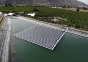 Hortifrut inaugura la primera planta fotovoltaica flotante en Chile